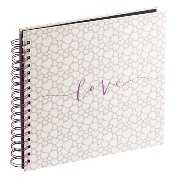 Hama Spiral Album Romance 28x24 Cm 40 hvide sider