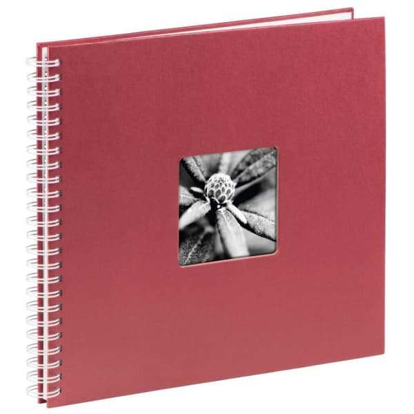 Hama Spiral Album Fine Art 36x32 Cm 50 Hvide Sider Bourgogne