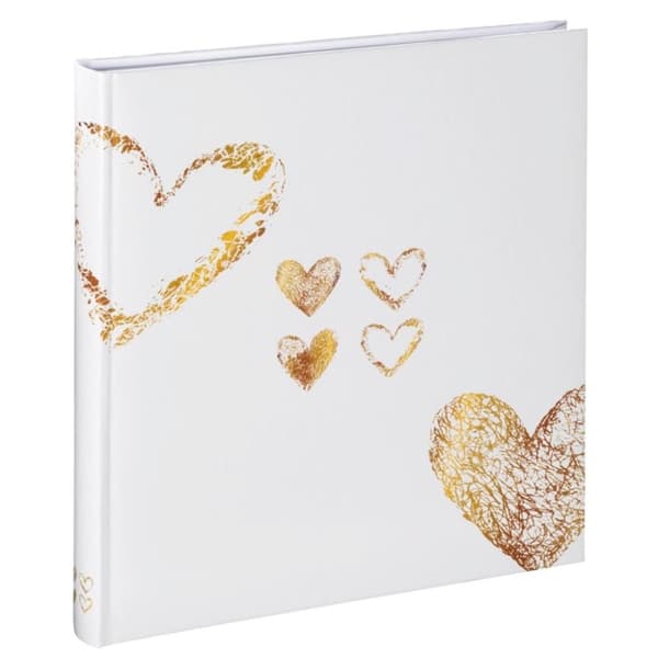 Hama Bogalbum Lazise 29x32 Cm 50 Hvide Sider Guld