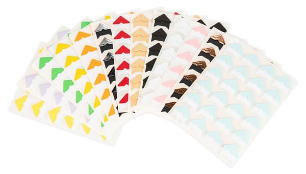 Victoria Collection photo corners 312pcs, multicolor