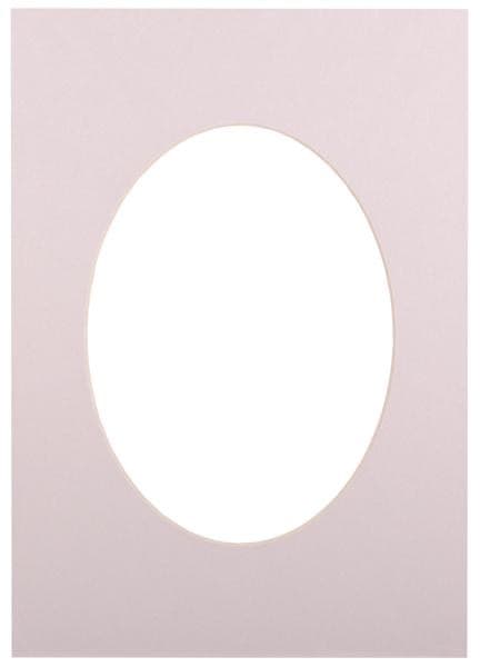 Passepartout 21x29.7, light grey oval