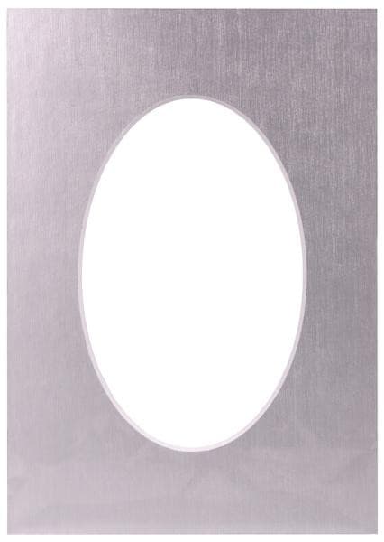 Passepartout 30x40, platinum oval