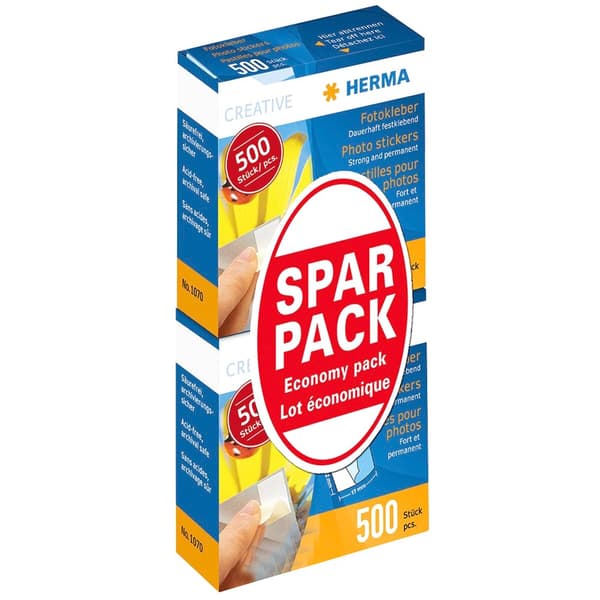 Herma Fotoklistermärken 500 Twin Pack Twin Pack Durchsichtig