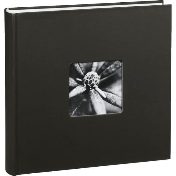 HAMA 00001898 Jumbo "Fine Art" fotoalbum - 100 vita sidor - Format 30 x 30 cm - Svart