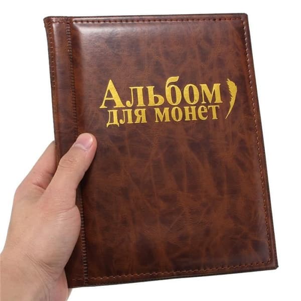 TEMPSA Professional Coin Collection Lagringsbokalbum för 200 st Mynt Portable Brown