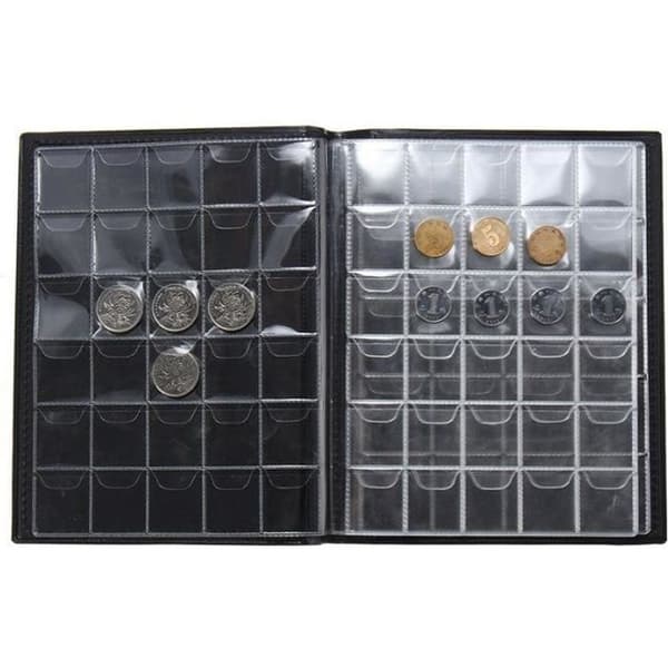 TEMPSA Professional Coin Collection Lagringsbokalbum för 200 st Mynt Portable Brown