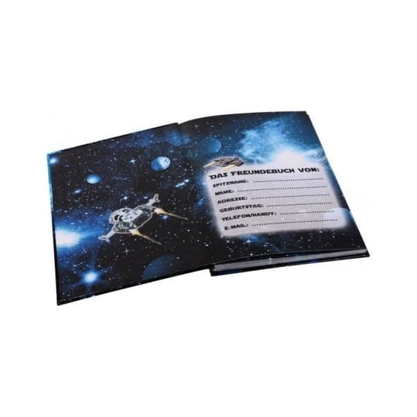 GOLDBUCH AMIS BOK, RYMDSKAP, A5, 72A SIDOR ILLUSTRERADE I PLAS