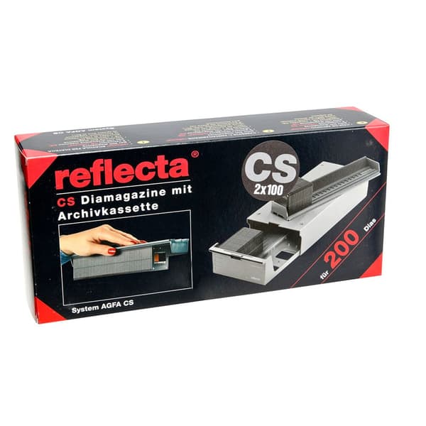 Reflecta Cs-magasinlåda 2x100 Grå