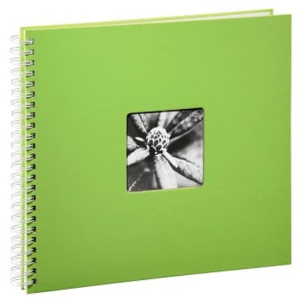 Album med spiral - Fine Art - 36x32 cm - 50 sidor - Färg Kiwi - Blandat