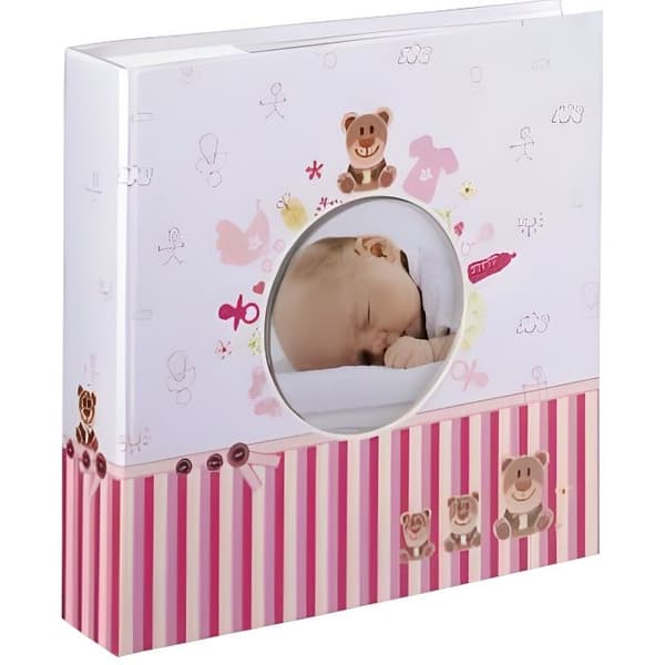 Fotoalbum - HAMA - Moni - 200 foton 10x15 cm - Rosa - Anpassningsbar