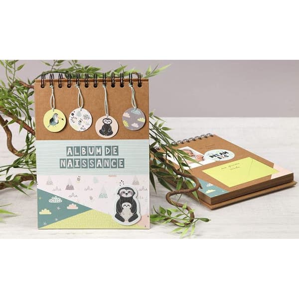 Album att anpassa - Brun kraft - 32 x 24 cm - Spiral - Tjockt papper - Clairefontaine