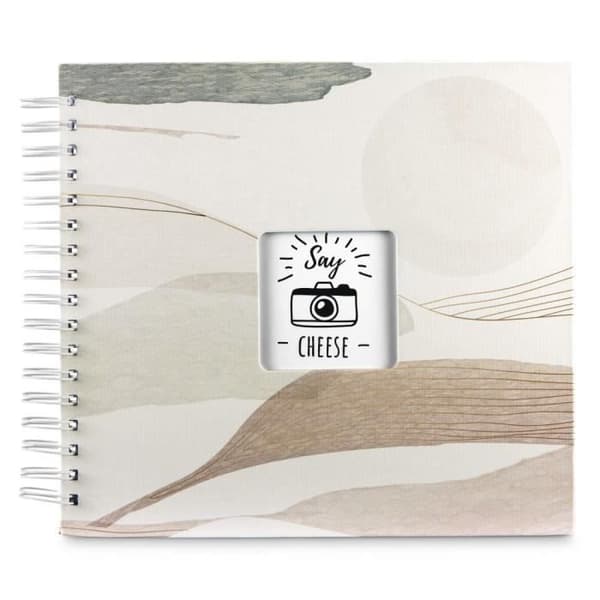 S spiralbinder - Akvarell - 28 x 24 cm - 50 vita sidor - Brun - FSC-mixat papper