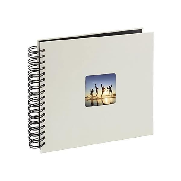 Fotoalbum Spirales Fine Art, 50 svarta sidor 28 x 24 cm Coloris Craie