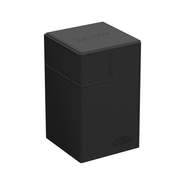Förvaringslåda för kort - Ultimate Guard - FlipnTray 100+ XenoSkin Monocolor Svart