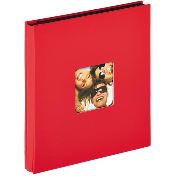 Fotoalbum - Walther - Design Fun 400 - 10x15 cm - Rött omslag - 400 foton