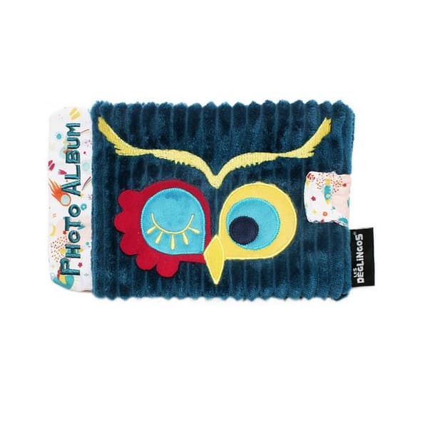Fotoalbum baby - Déglingos - Astros ugglan - Mjuk sammet - 10 fickor - Unisex