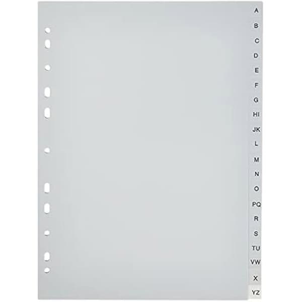Abecedario - ESSELTE - 47140 - A-Z - PP - DIN A4 - Kartong omslag B/N