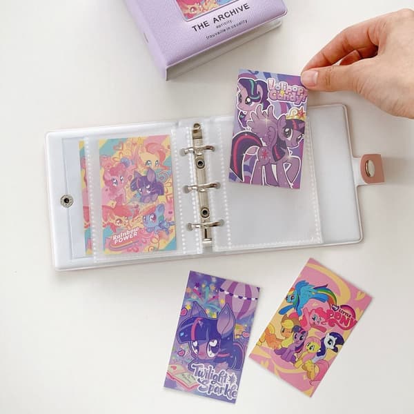 INF Mini fotoalbum med 3 ringer, avtakbar kortholder