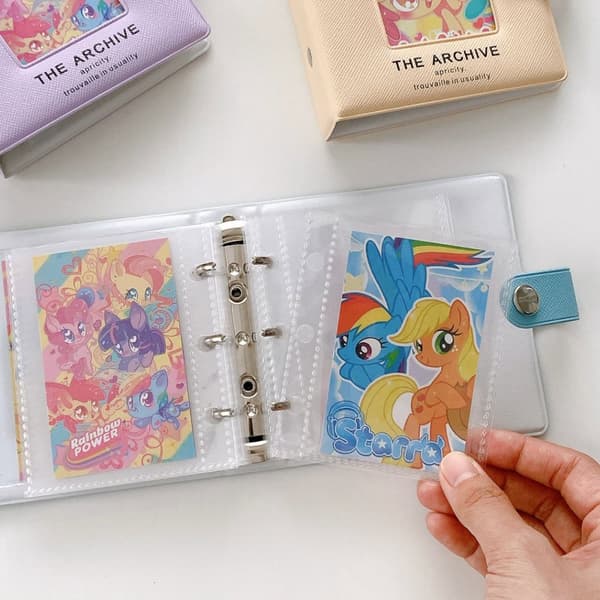 INF Mini fotoalbum med 3 ringer, avtakbar kortholder