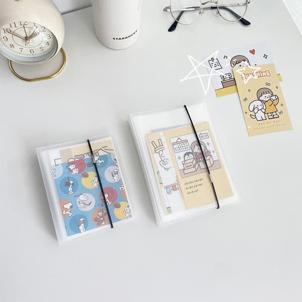 INF Vertikalt fotoalbum - Transparent PVC-minnesbok  9 inch