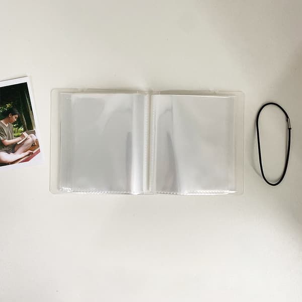 INF Pystyvalokuva-albumi - Läpinäkyvä PVC-muistoalbumi  4 inches