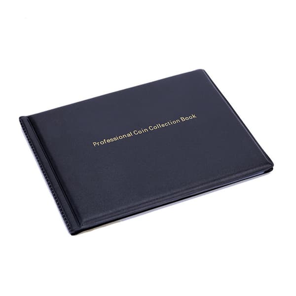 INF Frimärksamling Bok, 240 Fickor Myntalbum för Samlare