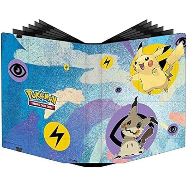 Pokémon Clippär Pikachu &amp; Mimikyu 9 fack - ULTRA PRO - Skyddar och lagrar samlarkort - Gul