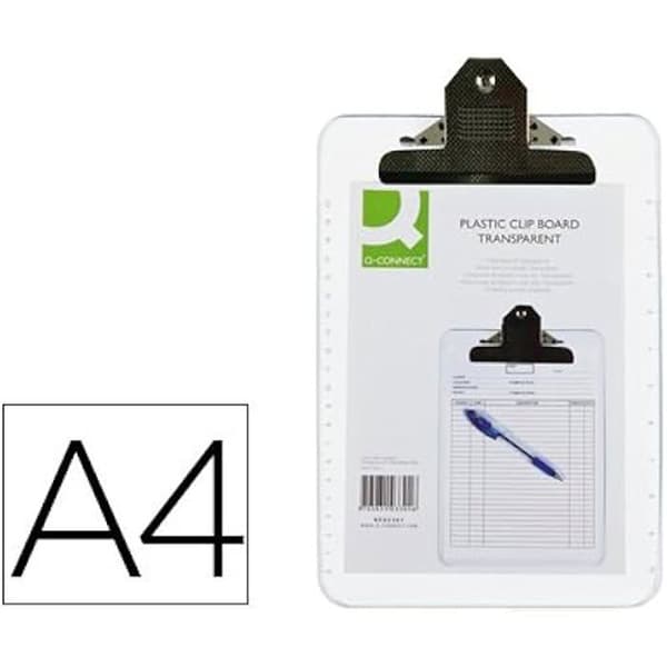 Porte-blad - Q-CONNECT - 937683 - Polypropylen - Metallklämma - 210 x 297 mm