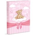 Miniatyrbild 1 av 4: Mareli Fotoalbum, rosa, en tjejs födelse, med dagbok, 23 x 30 cm, 56 tomma sidor och 4 dagbokssidor
