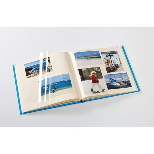 Fotoalbum - Walther - Blå skoj - 33x33,5 cm - 50 sidor - Självhäftande