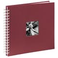 Miniatyrbild 1 av 4: Album med spiral - Fine Art - 28 x 24 cm - 50 vita sidor - Omslag i strukturerat papper - Bordeaux