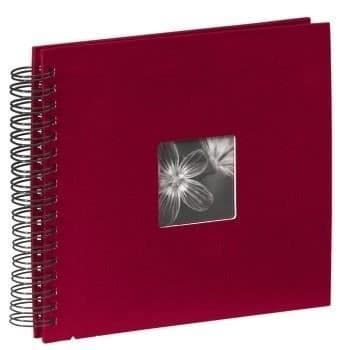 Fotoalbum - HAMA - Fine Art Bordeaux - 26x24 cm - Spiralbindning - Röd