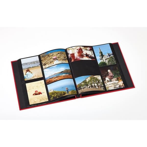 Fotoalbum - Walther - Design Fun 400 - 10x15 cm - Rött omslag - 400 foton