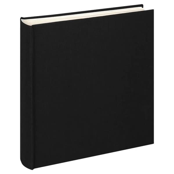 Fotoalbum - TYG - 30x30 cm - Linöverdrag - 40 sidor - Svart