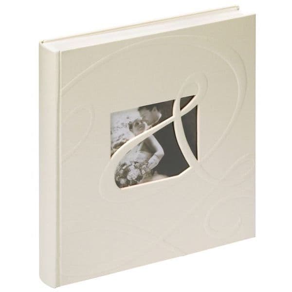 Walther Ti Amo anpassningsbart bröllopsalbum - 60 sidor - 28 x 30,5 cm - Vit