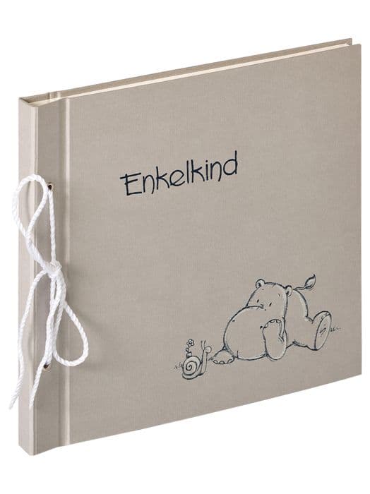 Walther Madu babyalbum för 200 bilder, grått, Unser Enkelkind - UE-134
