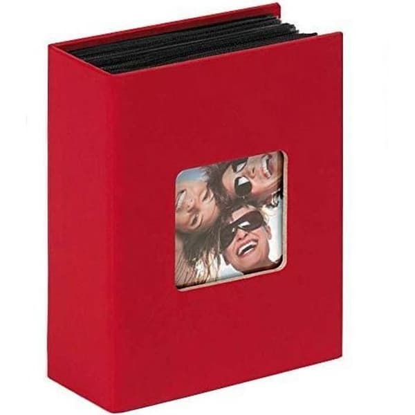 Roligt minialbum för 100 foton 10x15 minialbum rött