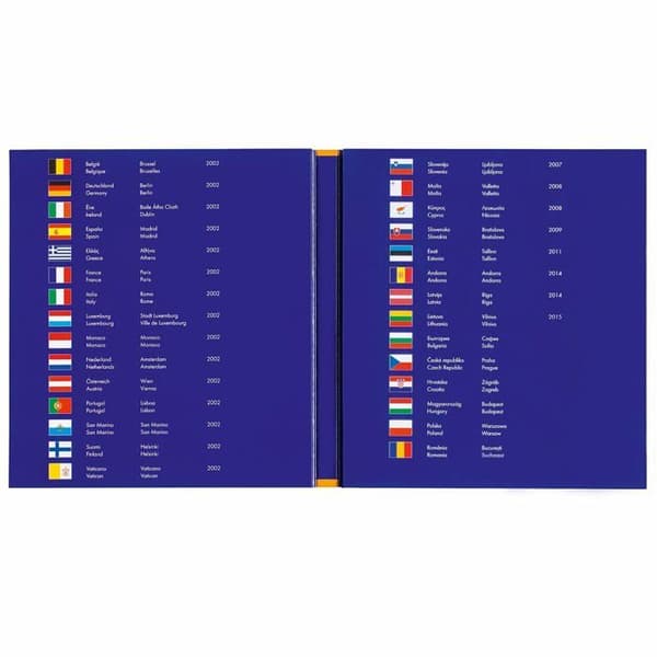 Leuchtturm1917 - 346511 - Album PRESSO Collection Euro Coin, för 26 kompletta uppsättningar euro