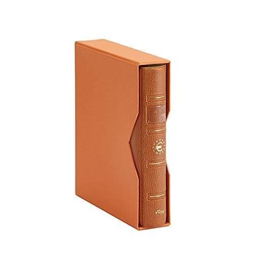 Plasticos Pardo Taupe myntalbum 4 euroringar med brun cajetin - 170006