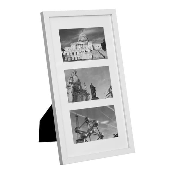 Fotoramme til 3 fotos hvid