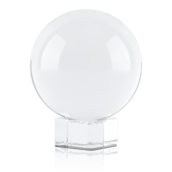Glasboll med stativ Kristallboll Glasstativ Glasboll Fotoboll perfekt för meditation, fotografering, dekoration