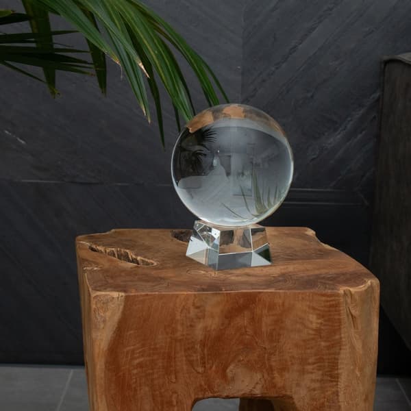 Glasboll med stativ Kristallboll Glasstativ Glasboll Fotoboll  perfekt för meditation, fotografering, dekoration