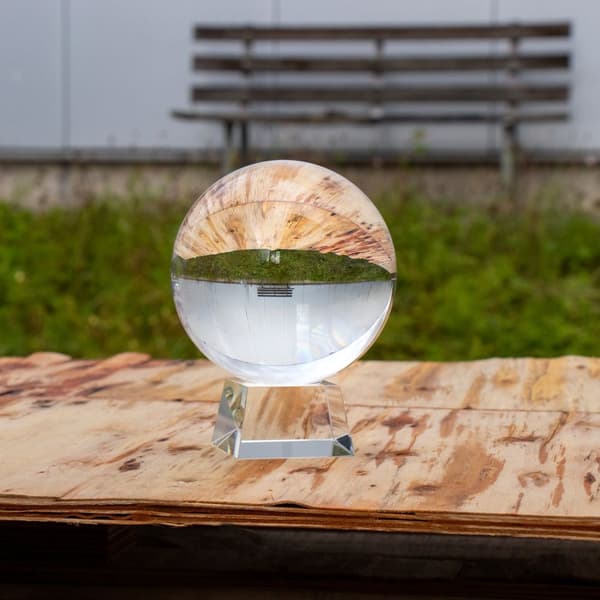 Glasboll med stativ Kristallboll Glasstativ Glasboll Fotoboll  perfekt för meditation, fotografering, dekoration