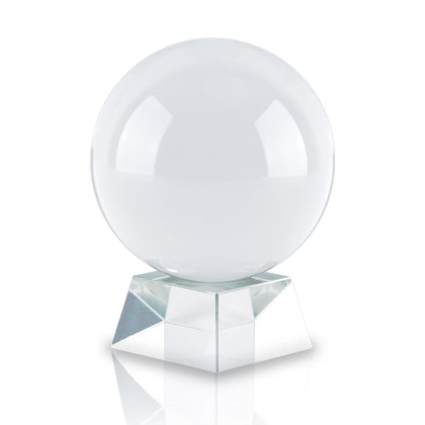 Glasboll med stativ Kristallboll Glasstativ Glasboll Fotoboll  perfekt för meditation, fotografering, dekoration