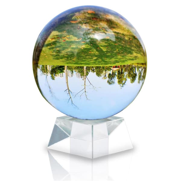 Glasboll med stativ Kristallboll Glasstativ Glasboll Fotoboll  perfekt för meditation, fotografering, dekoration