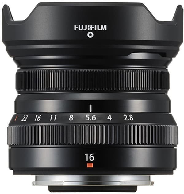 Fujifilm Fujinon XF 16mm f/2.8 R WR lens, black