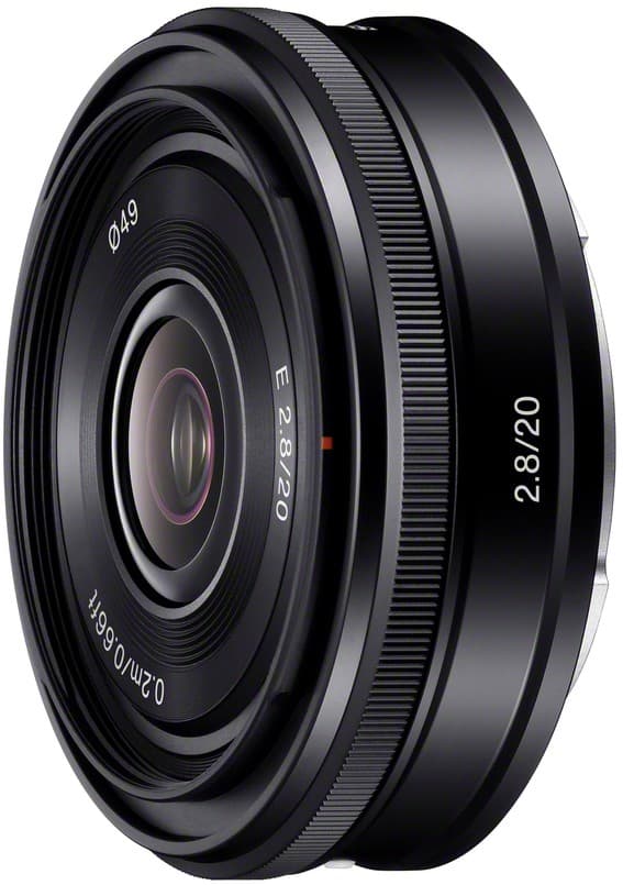 Sony E 20mm f/2.8 Sort
