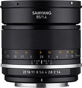 Samyang MF 85mm f/1.4 MK2 lens for Sony