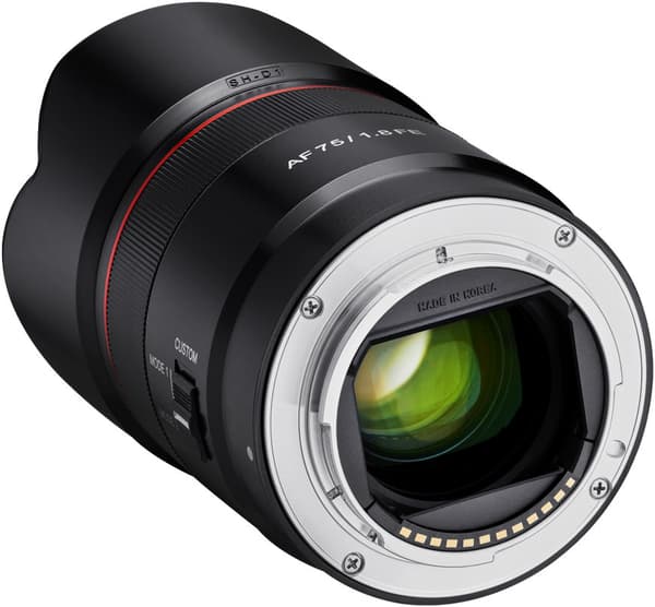 Samyang AF 75mm f/1.8 lens for Sony