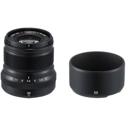 Fujifilm Fujinon XF 50mm f/2 R WR lens, black